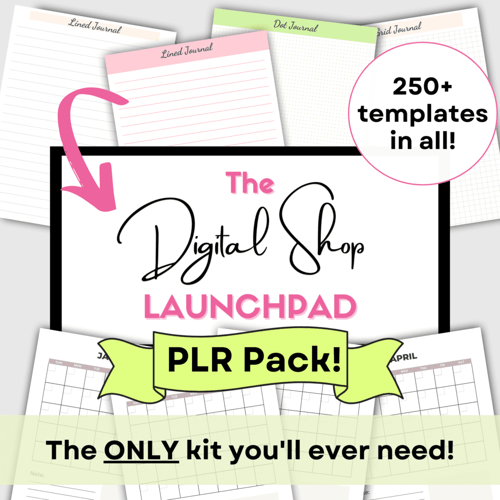 digital shop launchpad plr pack